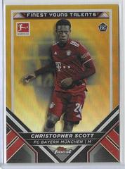 Christopher Scott [Gold] Soccer Cards 2021 Topps Finest Bundesliga Young Talents Prices