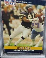 Leslie O'Neal [Error Listed As LB de on Front and LB on Back] Football Cards 1990 Pro Set Prices