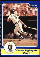 George Brett [Career Highlights PT. 1 Perforated] Baseball Cards 1984 Star Brett Prices