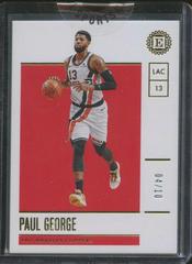 Paul George [Gold] Basketball Cards 2019 Panini Encased Prices
