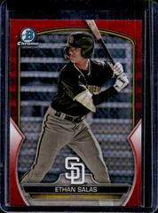 Ethan Salas [Red] #BDC-1 Baseball Cards 2023 Bowman Draft Chrome Prices