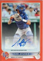 MJ Melendez [Orange] #AC-MJM Baseball Cards 2022 Topps Chrome Update Autographs Prices