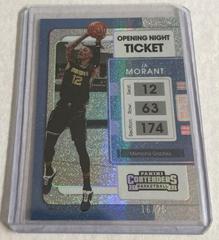 Ja Morant [Opening Night] Basketball Cards 2021 Panini Contenders Prices