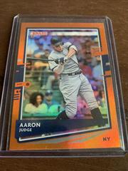 Aaron Judge [Holo Orange] #111 Baseball Cards 2020 Panini Donruss Prices