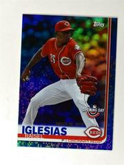 Raisel Iglesias [Blue Foil] #27 Baseball Cards 2019 Topps Opening Day Prices