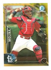 Yadier Molina [Gold Refractor] #62 Baseball Cards 2016 Bowman Chrome Prices