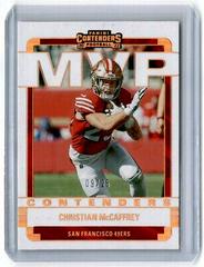 Christian McCaffrey [Gold] Football Cards 2022 Panini Contenders MVP Prices