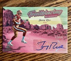 Jerry Rice #TBA-JRI Football Cards 2022 Panini Luminance Trailblazing Autographs Prices