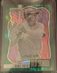 Babe Ruth [Flash Green Prizm] Baseball Cards 2021 Panini Prizm Old School Prices
