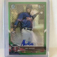 Akil Baddoo [Green Shimmer] #BCPA-AB Baseball Cards 2018 Bowman Chrome Prospects Autographs Prices