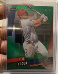 Mike Trout [Green Refractor] #25 Baseball Cards 2019 Topps Finest Prices