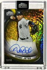 Derek Jeter [Gold Mini Diamond] #CBA-DJ Baseball Cards 2022 Topps Chrome Black Autographs Prices