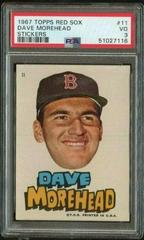 Dave Morehead Baseball Cards 1967 Topps Red Sox Stickers Prices