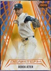 Derek Jeter [Orange] Baseball Cards 2018 Stadium Club Beam Team Prices