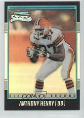 Anthony Henry #117 Football Cards 2001 Bowman Chrome Prices