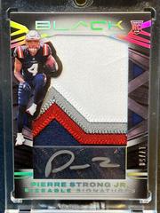 Pierre Strong Jr. [Silver] #SSR-PST Football Cards 2022 Panini Black Sizeable Signatures Rookie Jersey Prices