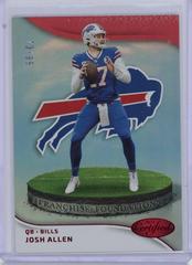 Josh Allen [Red] #FF-15 Football Cards 2023 Panini Certified Franchise Foundations Prices