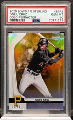 Oneil Cruz [Gold Refractor] #BPR-9 Baseball Cards 2020 Bowman Sterling Prices