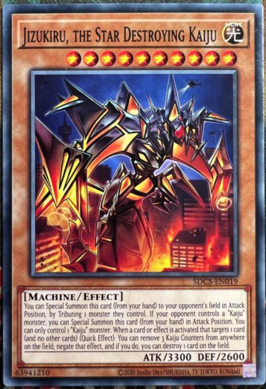 Jizukiru, the Star Destroying Kaiju SDCS-EN019 YuGiOh Structure Deck: Cyber Strike