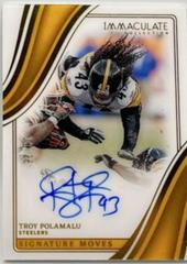 Troy Polamalu #2 Football Cards 2023 Panini Immaculate Signature Moves Prices