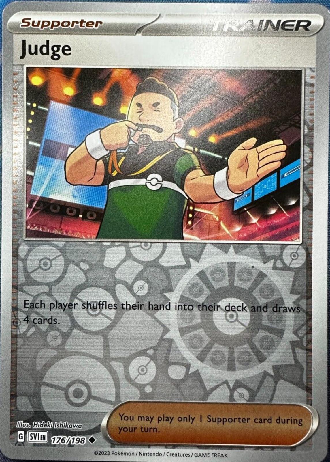 Judge [Reverse Holo] #176 Pokemon Scarlet & Violet