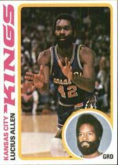 Lucius Allen Basketball Cards 1978 Topps Prices