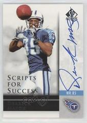 Derrick Mason #SS-DM Football Cards 2004 SP Authentic Scripts for Success Autograph Prices