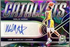 Malik Monk [Marble] #CAS-MMO Basketball Cards 2021 Panini Spectra Catalysts Signatures Prices