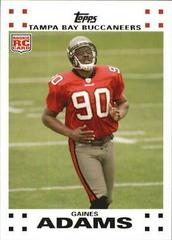 Gaines Adams #27 Football Cards 2007 Topps Exclusive Rookies Prices