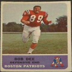 Bob Dee #8 Football Cards 1962 Fleer Prices