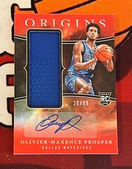 Olivier-Maxence Prosper [Red] #12 Basketball Cards 2023 Panini Origins Rookie Jersey Autograph Prices