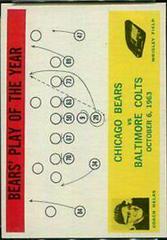 Chicago Bears [Play Card] Football Cards 1964 Philadelphia Prices
