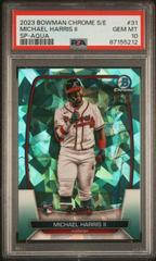 Michael Harris II  [Aqua Variation] #31 Baseball Cards 2023 Bowman Chrome Sapphire Prices