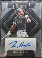 Tim Anderson Baseball Cards 2022 Panini Select Signatures Prices