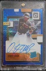 Oneil Cruz [Blue Mojo] Baseball Cards 2022 Panini Donruss Optic Rated Rookie Signatures Prices