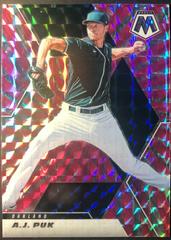 A. J. Puk [Pink Swirl Mosaic] #136 Baseball Cards 2021 Panini Mosaic Prices