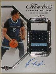 Kenneth Lofton Jr. [Vertical Patch Auto] #23 Basketball Cards 2022 Panini Flawless Patch Autograph Prices