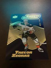 Trevor Zegras [Sapphire] Hockey Cards 2022 Upper Deck Smooth Grooves Prices