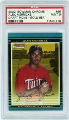 Alex Merricks [Gold Refractor] #68 Baseball Cards 2002 Bowman Chrome Draft Picks Prices