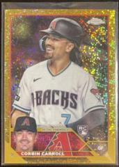 Corbin Carroll [SP Variation Gold Speckle] #USC220 Baseball Cards 2023 Topps Chrome Update Prices