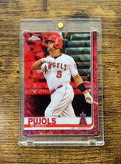 Albert Pujols [Red Wave Refractor] #27 Baseball Cards 2019 Topps Chrome Prices