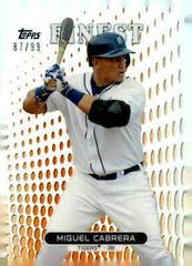 Miguel Cabrera [Orange Refractor] Baseball Cards 2013 Finest Prices