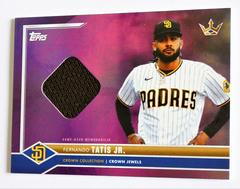 Fernando Tatis Jr. [Relic Purple Rainbow] Baseball Cards 2022 Topps X Bobby Witt Jr. Crown Prices