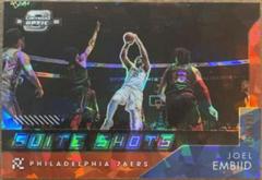 Joel Embiid [Blue Ice] Basketball Cards 2021 Panini Contenders Optic Suite Shots Prices
