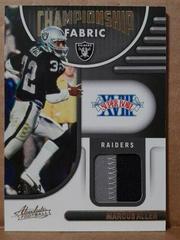 Marcus Allen [Gold] #CF-15 Football Cards 2022 Panini Absolute Championship Fabric Prices