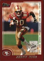 Jerry Rice #7 Football Cards 2000 Topps Season Opener Prices