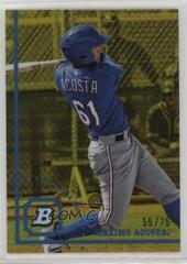 Maximo Acosta [Yellow] Baseball Cards 2022 Bowman Heritage Chrome Prospects Prices