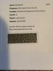 Luka Doncic [Choice] Basketball Cards 2022 Panini Prizm Sensational Signatures Prices