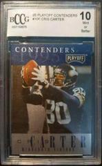 Cris Carter Football Cards 1995 Playoff Contenders Prices