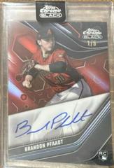 Brandon Pfaadt [Red] #CBA-BPF Baseball Cards 2023 Topps Chrome Black Autographs Prices